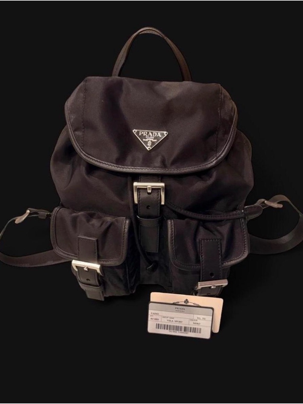 NWOT | Prada Vela Sport Nylon Backpack (Model BZ0032) in Nero (Black)